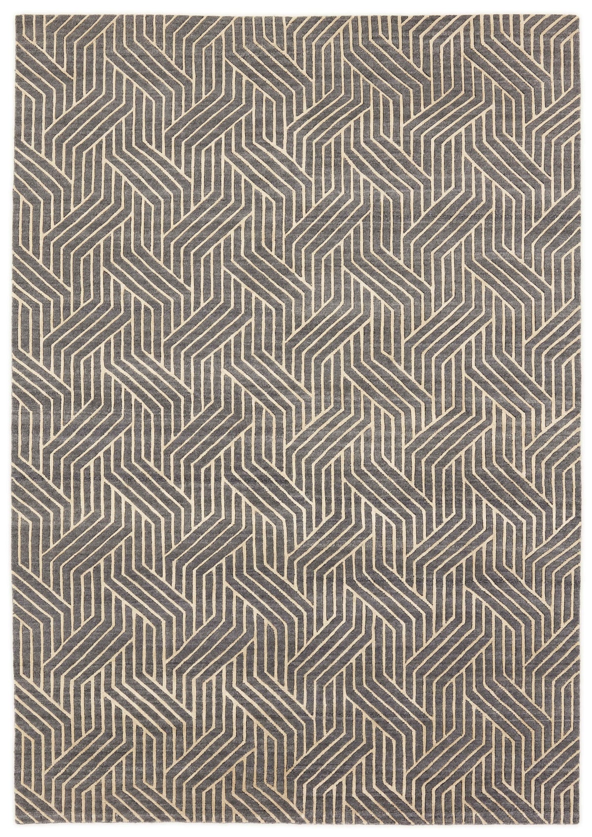 Companion Collection: Luxurious Hand-Knotted Scandinavian Design Rugs in Wool and Viscose60 cm x 90 cm