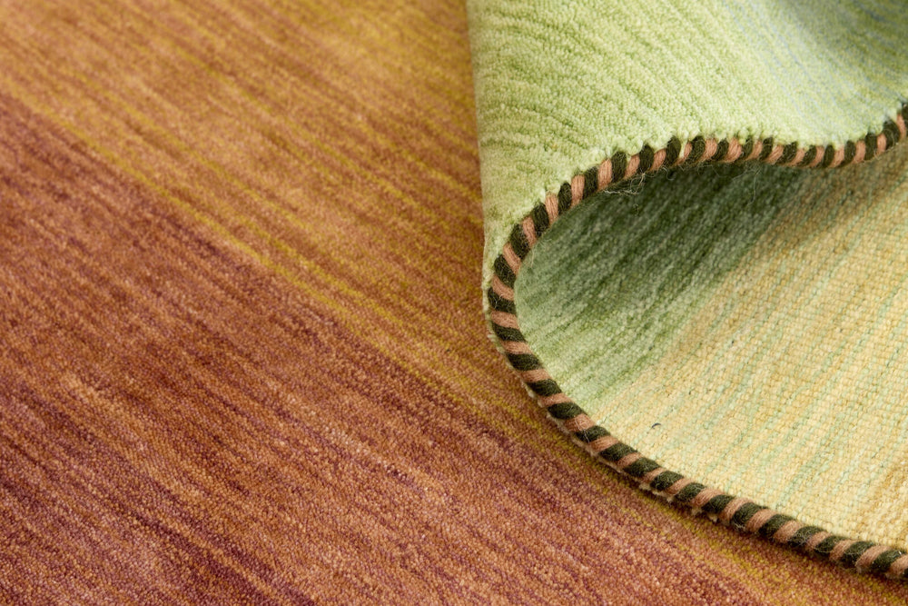 Multi Abstract Leaf Handloom Rectangular Luxury Rugs