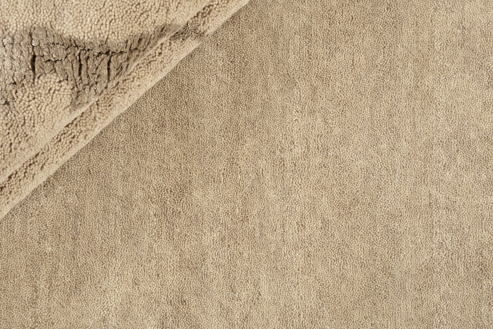 Beige Abstract Concrete Effect Hand Knotted Rectangular Luxury Rugs