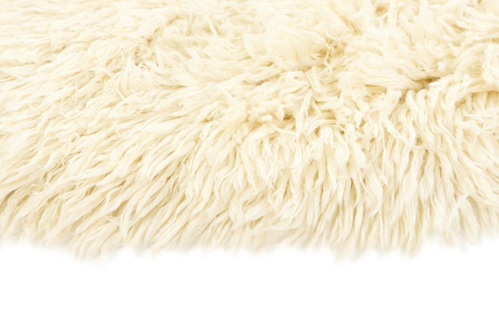 Walls Republic: Snow White Collection - Luxurious Rugs Woven with English Lincoln Wool150 cm x 150 cm