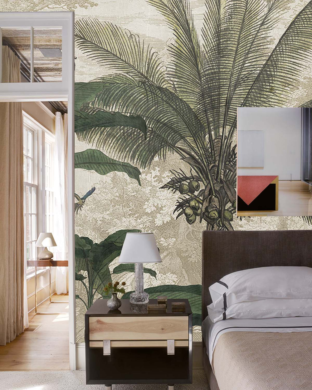 Green Tropical Illustration Digital Wallpaper M9484