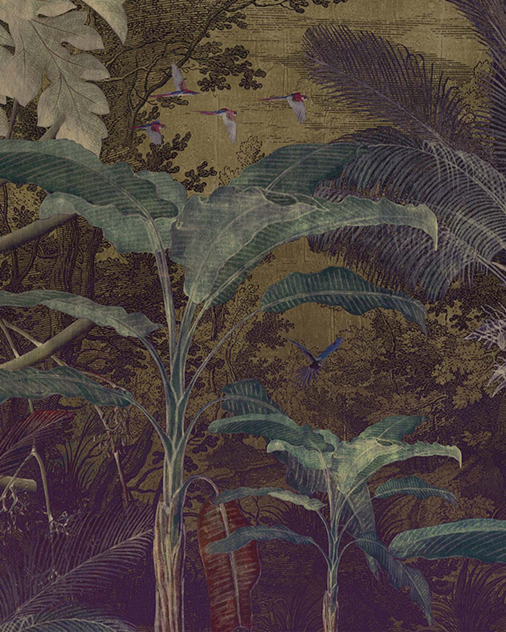 Purple Tropical Illustration M9485