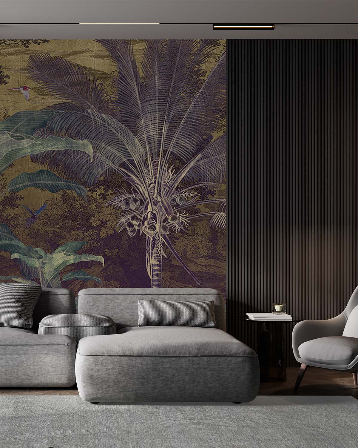 Purple Tropical Illustration M9485