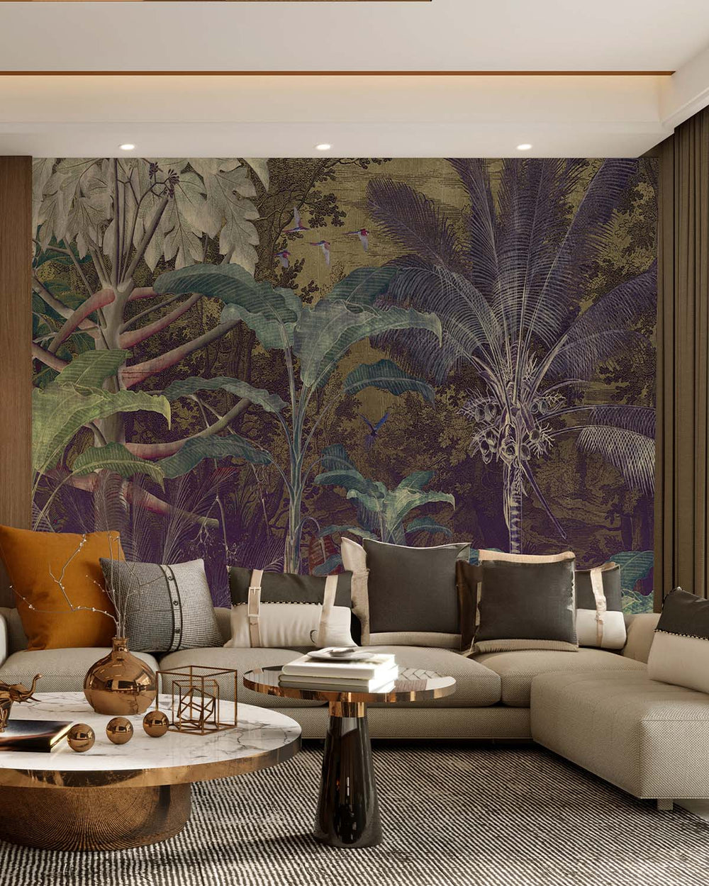 Purple Tropical Illustration M9485