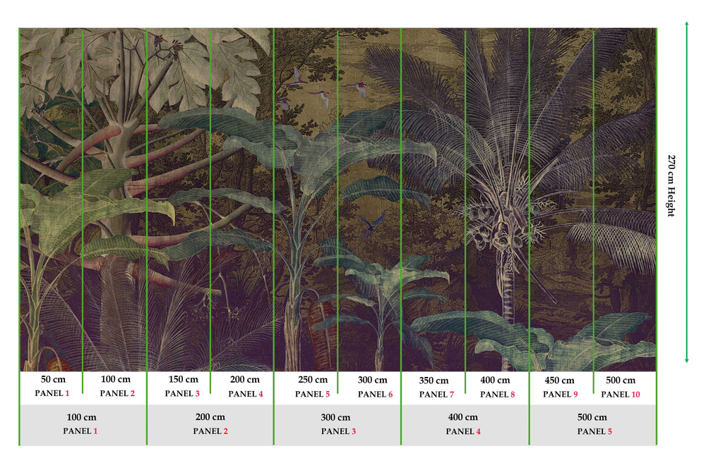 Purple Tropical Illustration M9485