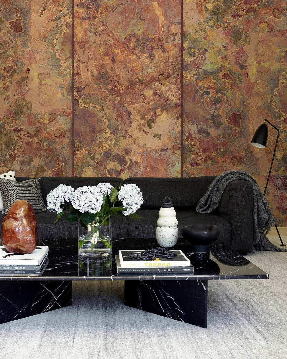 Orange Rusted Metal Panels M9492