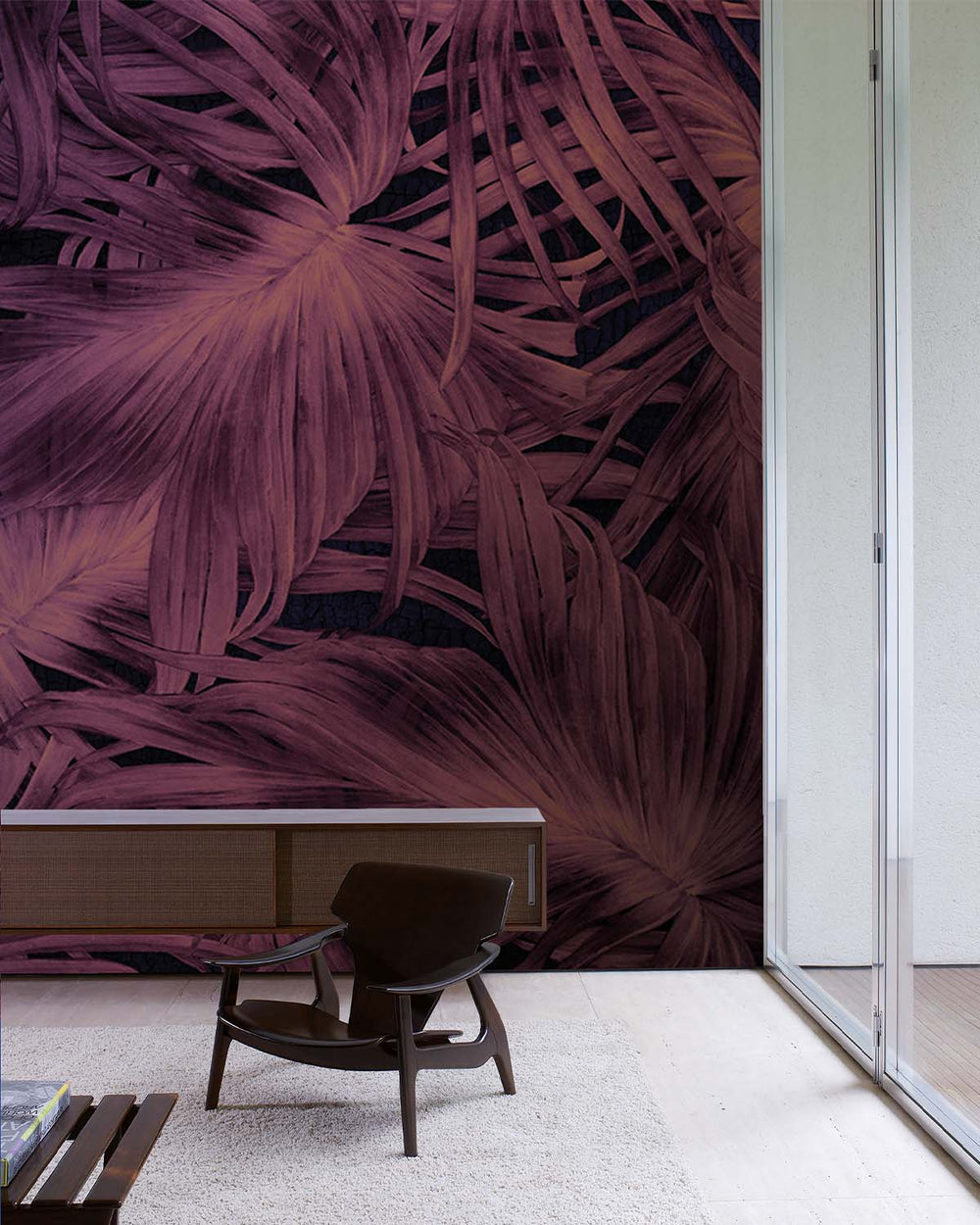 Pink Flowing Botanicals Wall Mural M9530