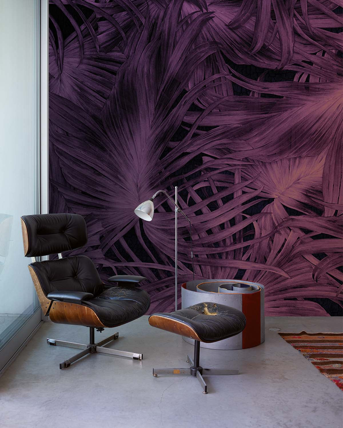 Pink Flowing Botanicals Wall Mural M9530