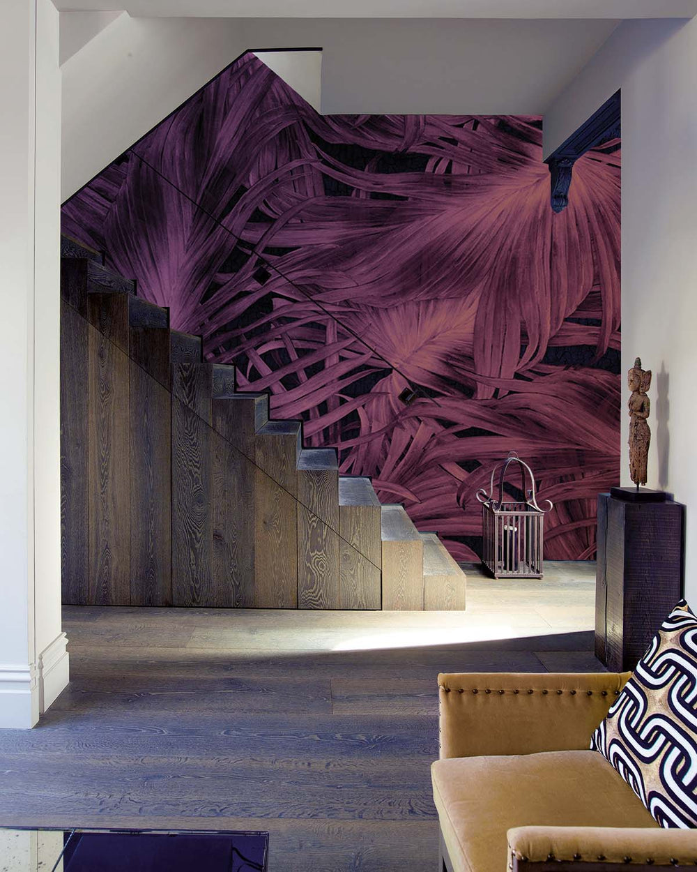 Pink Flowing Botanicals Wall Mural M9530
