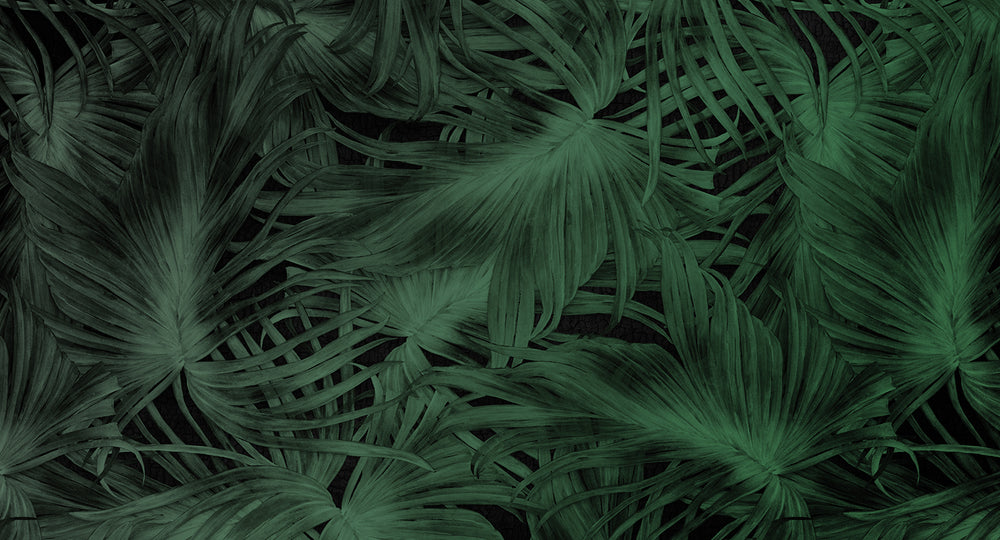Green Flowing Botanicals Wall Mural M9531