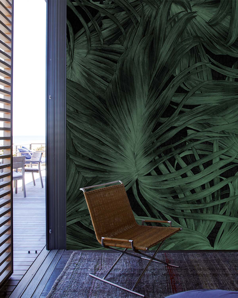 Green Flowing Botanicals Wall Mural M9531
