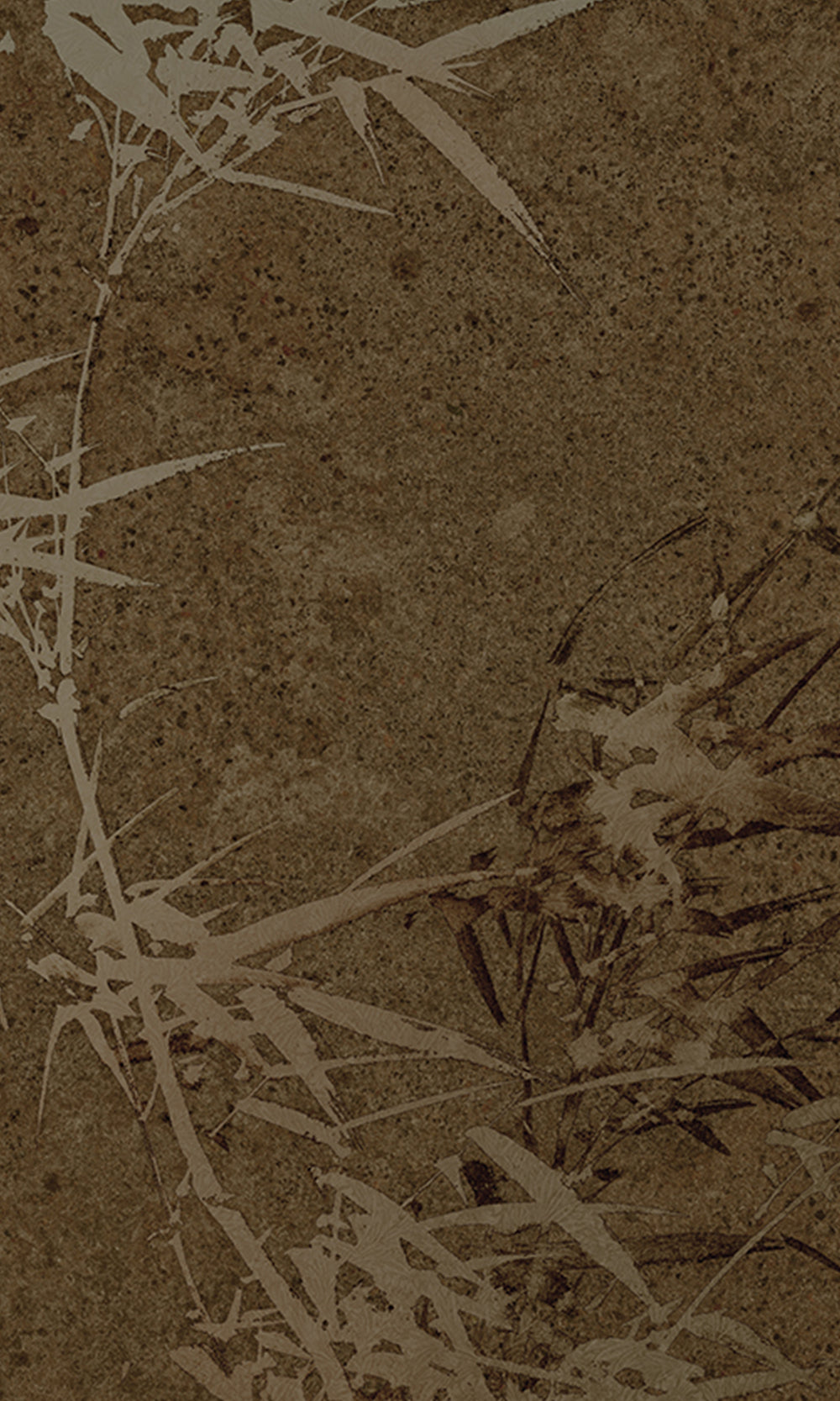 Dark Gold Abstract Bamboo Tree Mural Wallpaper M2541