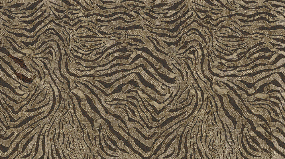 Brown Winding Faux Snakeskin Mural Wallpaper M2579