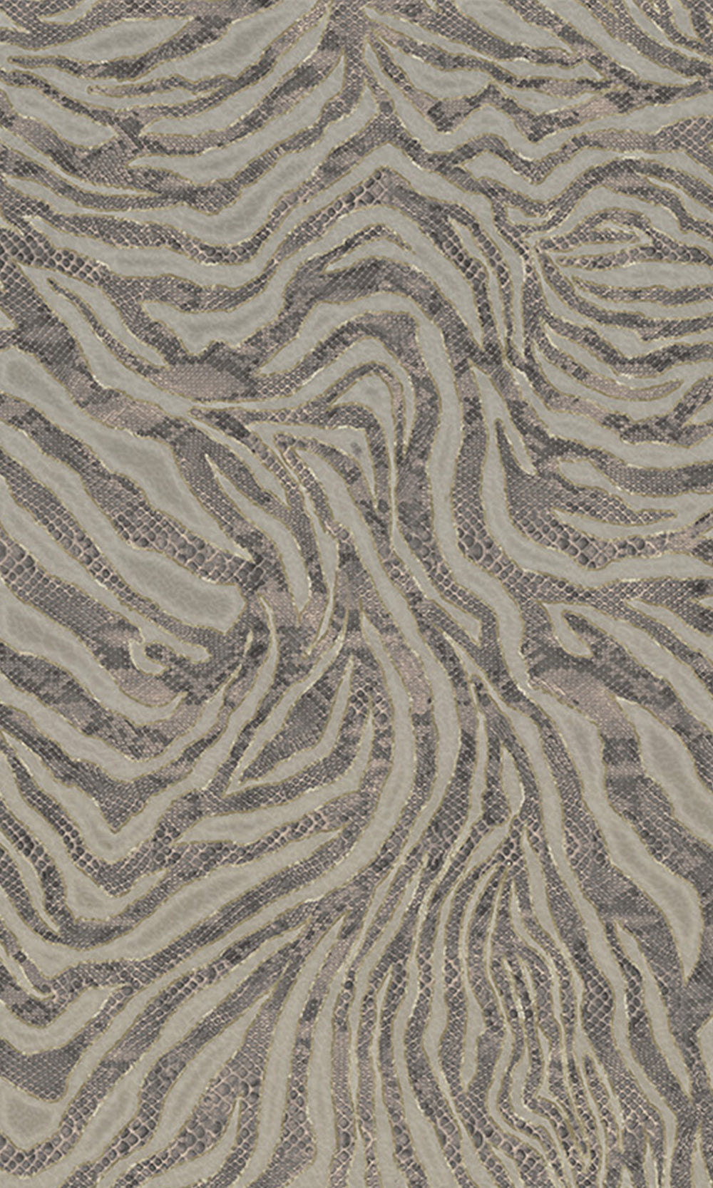 Navy Winding Faux Snakeskin Mural Wallpaper M2580