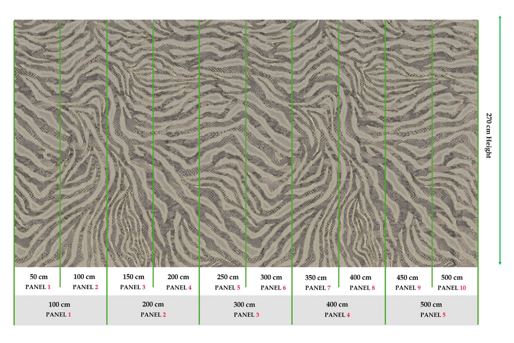 Navy Winding Faux Snakeskin Mural Wallpaper M2580