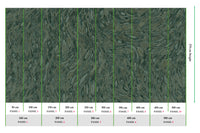 Navy Green Cascading Faux Snakeskin Mural Wallpaper M2607 - Sample