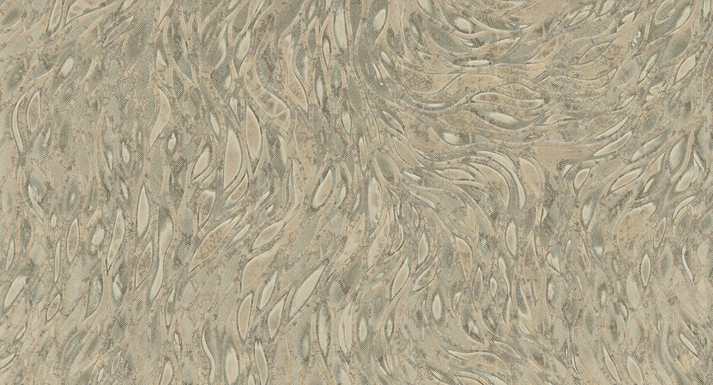 Beige Cascading Faux Snakeskin Mural Wallpaper M2608 - Sample