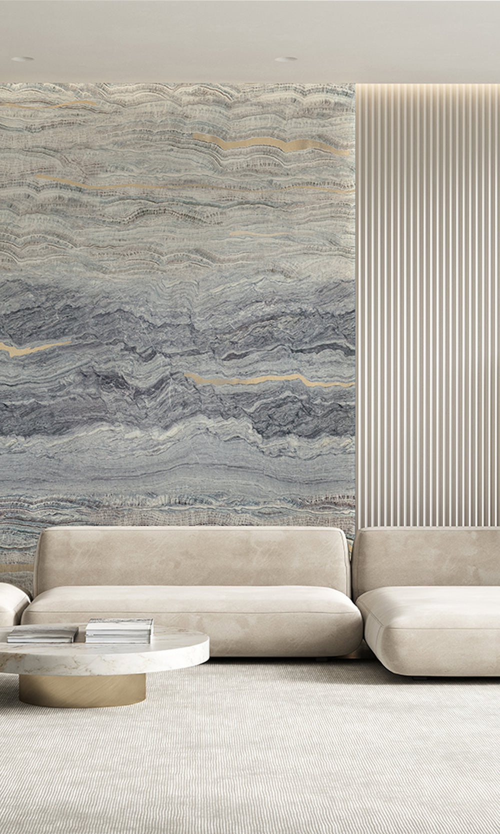 Ash Navy Clouds of Jupiter Wall Mural M2609