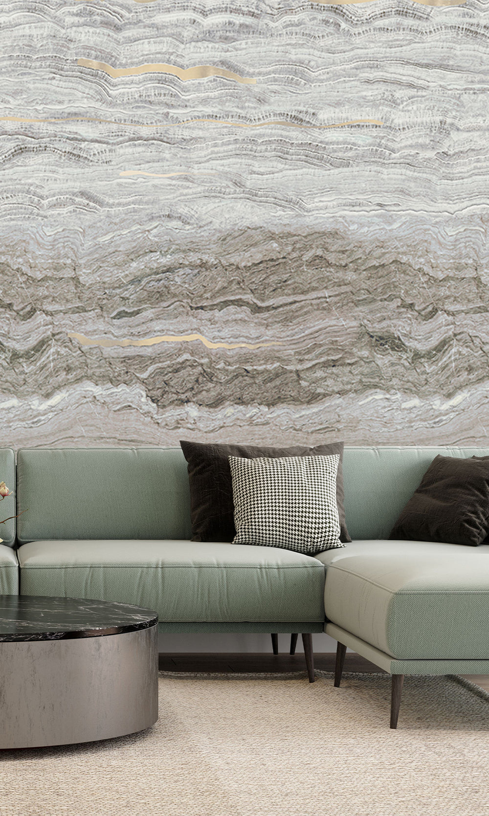 Ash Brown Clouds of Jupiter Wall Mural M2611