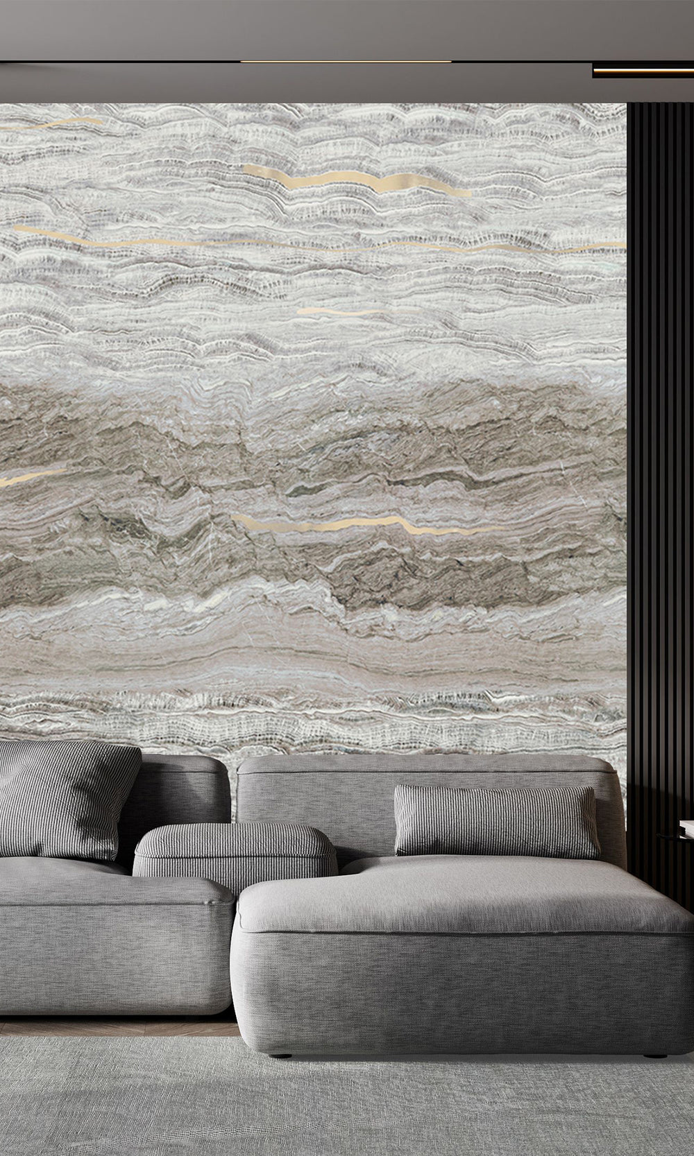 Ash Brown Clouds of Jupiter Wall Mural M2611