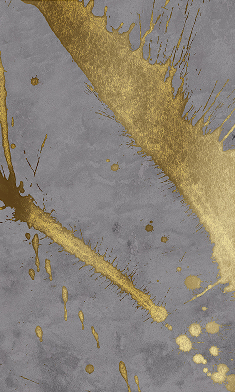 Ash Blue Gold Abstract Paint Splash Wall Mural M2613