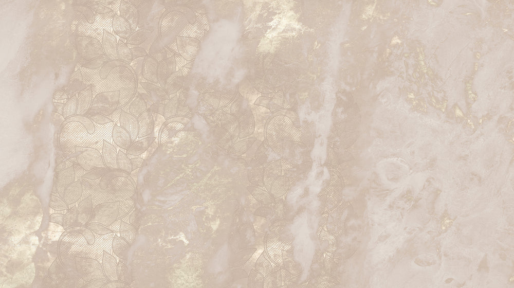Pastel Pink Marbled Floral Abstract Mural Wallpaper M2624