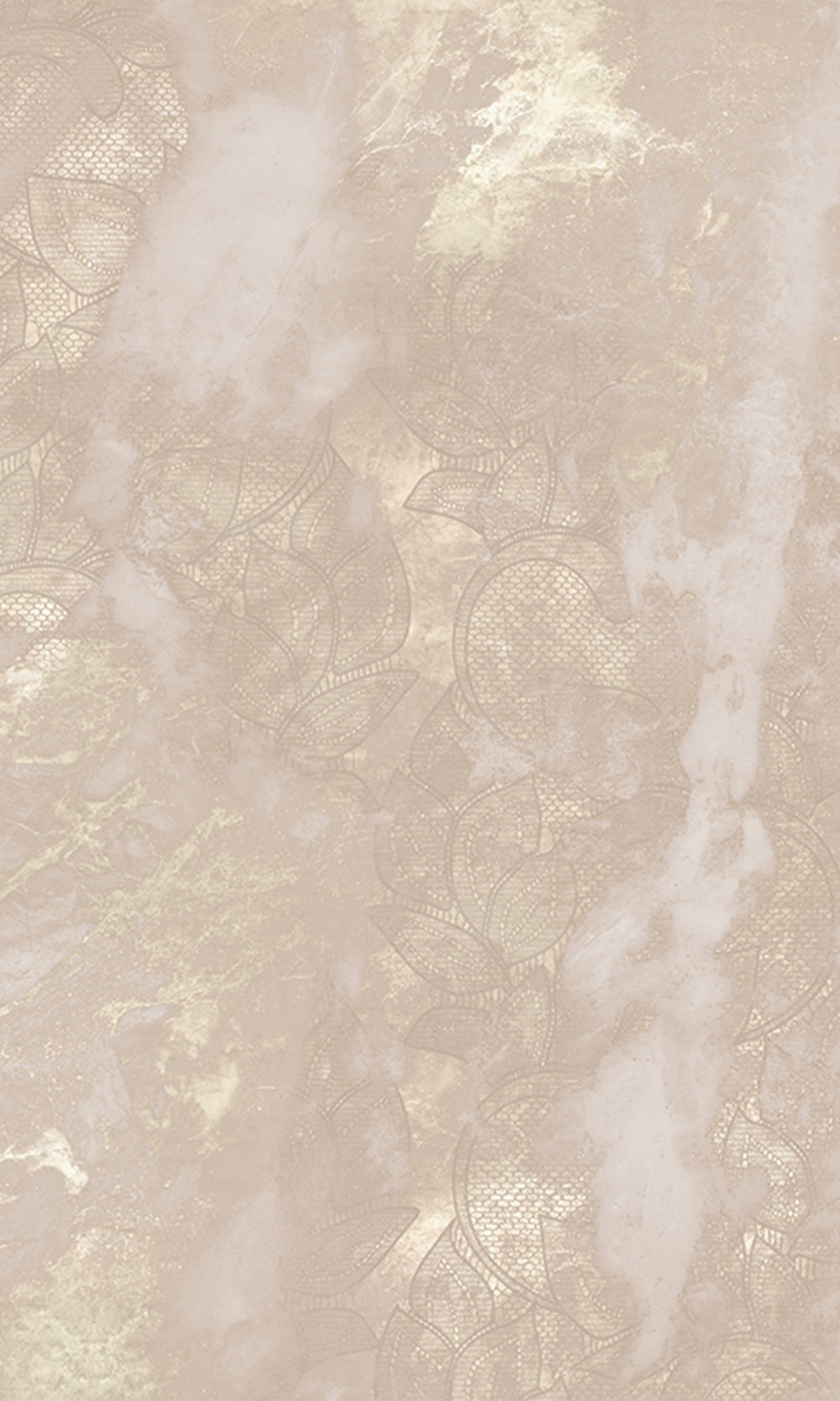 Pastel Pink Marbled Floral Abstract Mural Wallpaper M2624