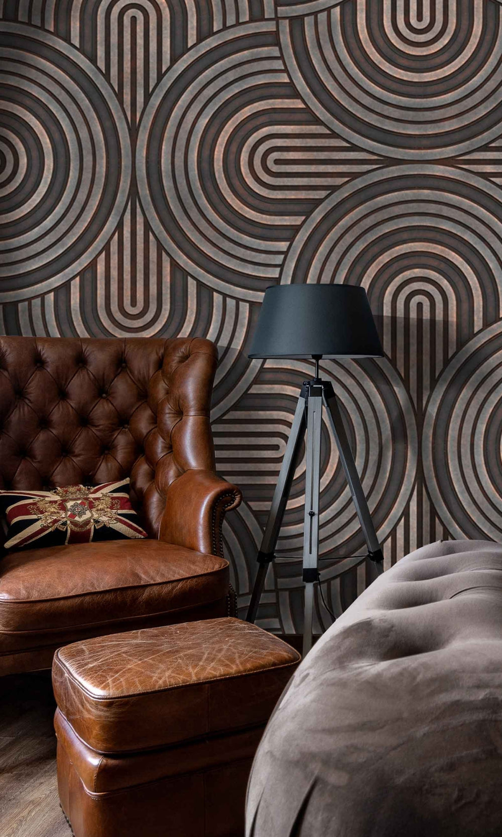 Metal Abstract Modern Mural Wallpaper M1349