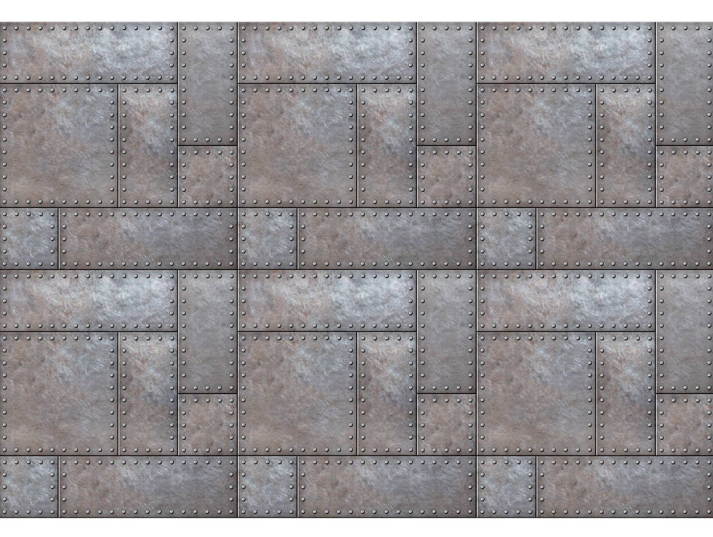 Metal Old Tiles Wall Mural M1295