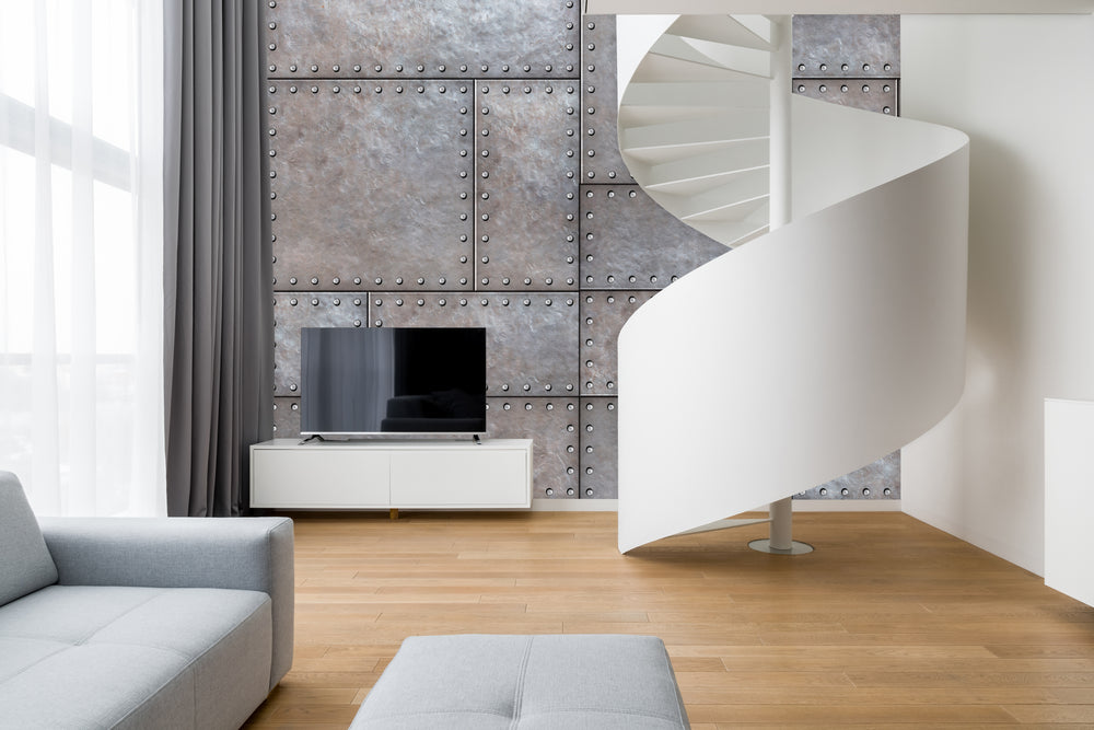 Metal Old Tiles Wall Mural M1295