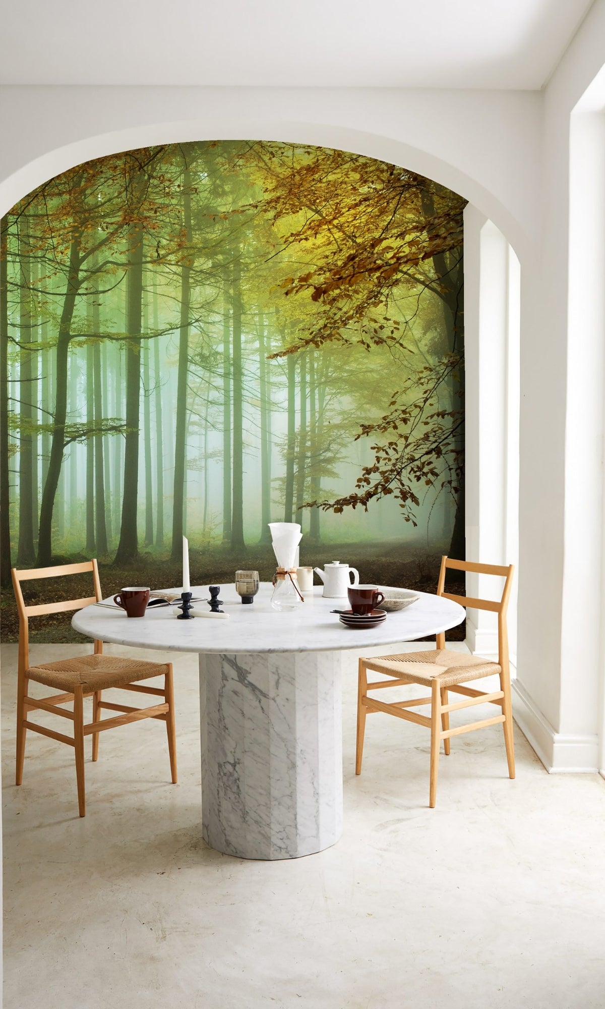 MultiColor Autumn Mural Wallpaper M1138-Sample