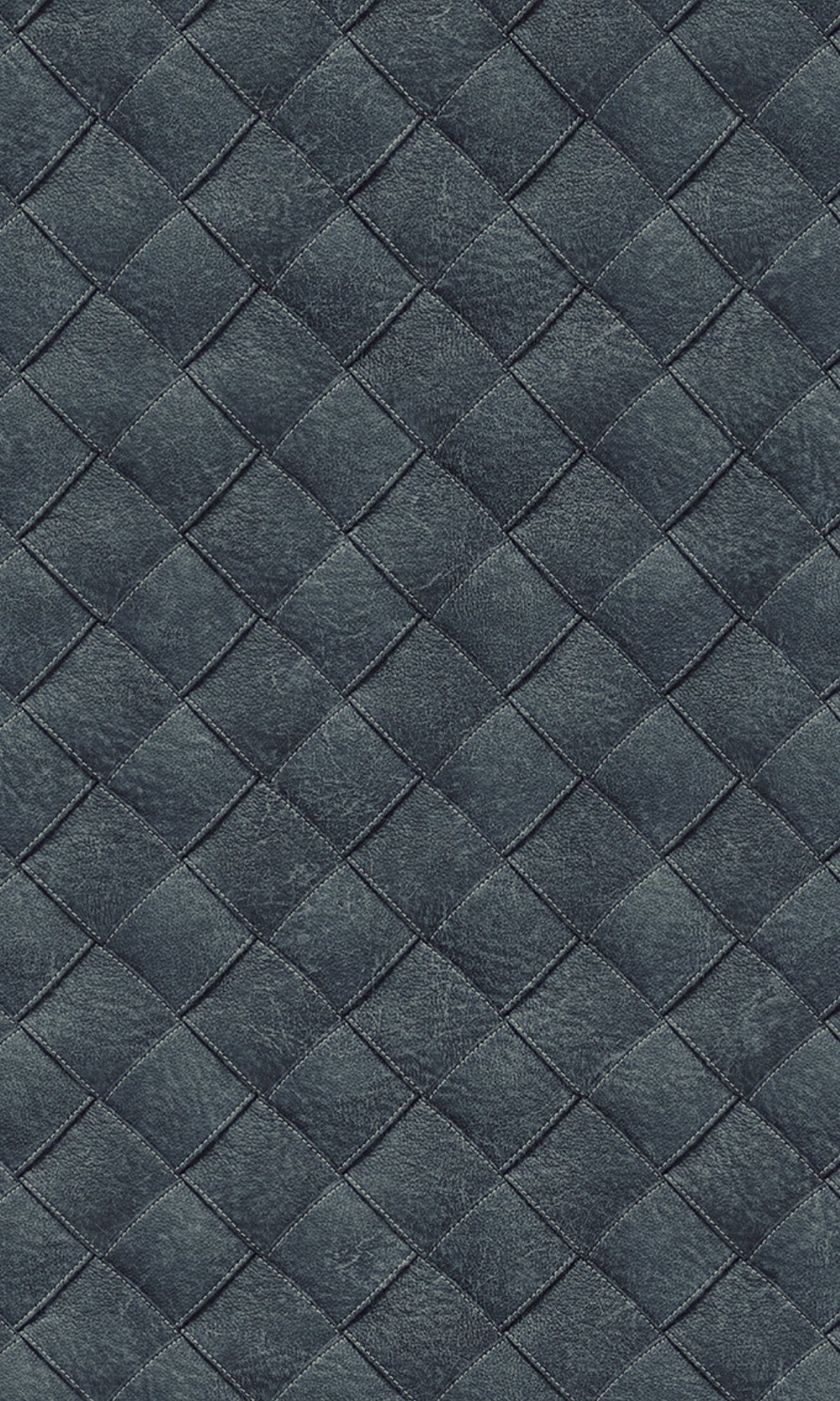 Navy Blue Leather Patchwork Geometric Wallpaper R8247