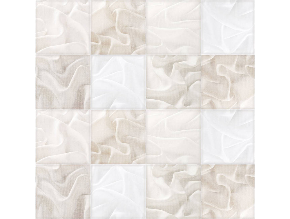 Neutral Abstract Fabric Mural Wallpaper M1343