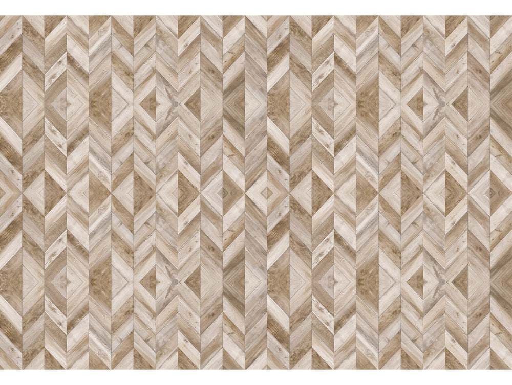 Neutral Abstract Wooden Mural Wallpaper M1344