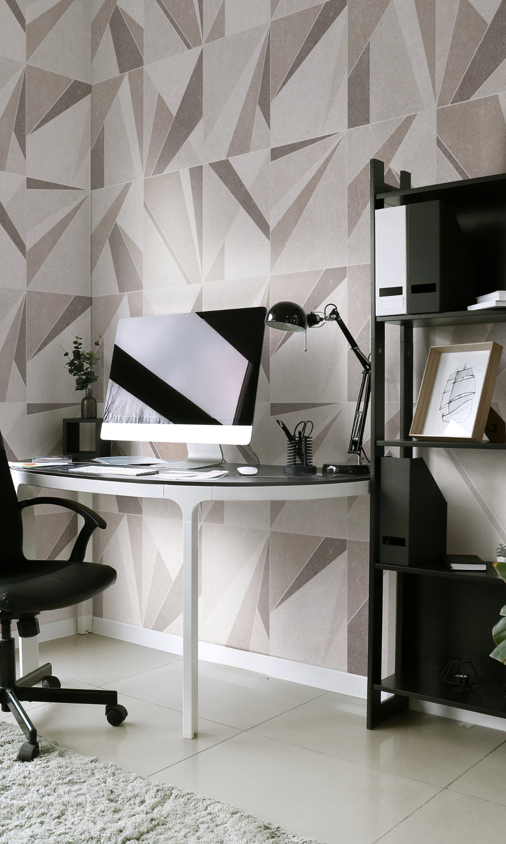 Neutral Ceramic Tiles Mural Wallpaper M1315