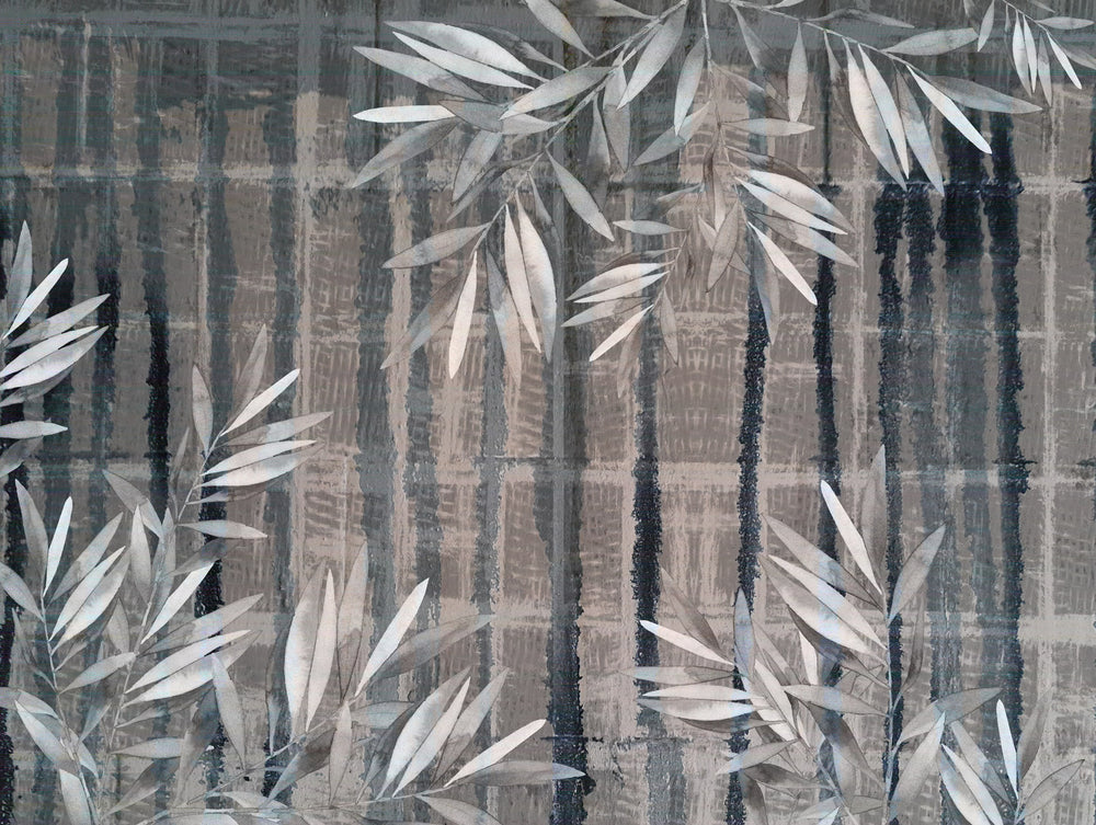 Neutral Decorative Metal Mural Wallpaper M1323