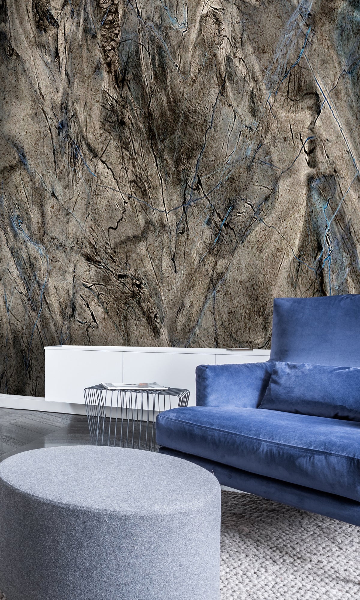 Neutral Marble texture Abstract Mural Wallpaper M1360-Sample