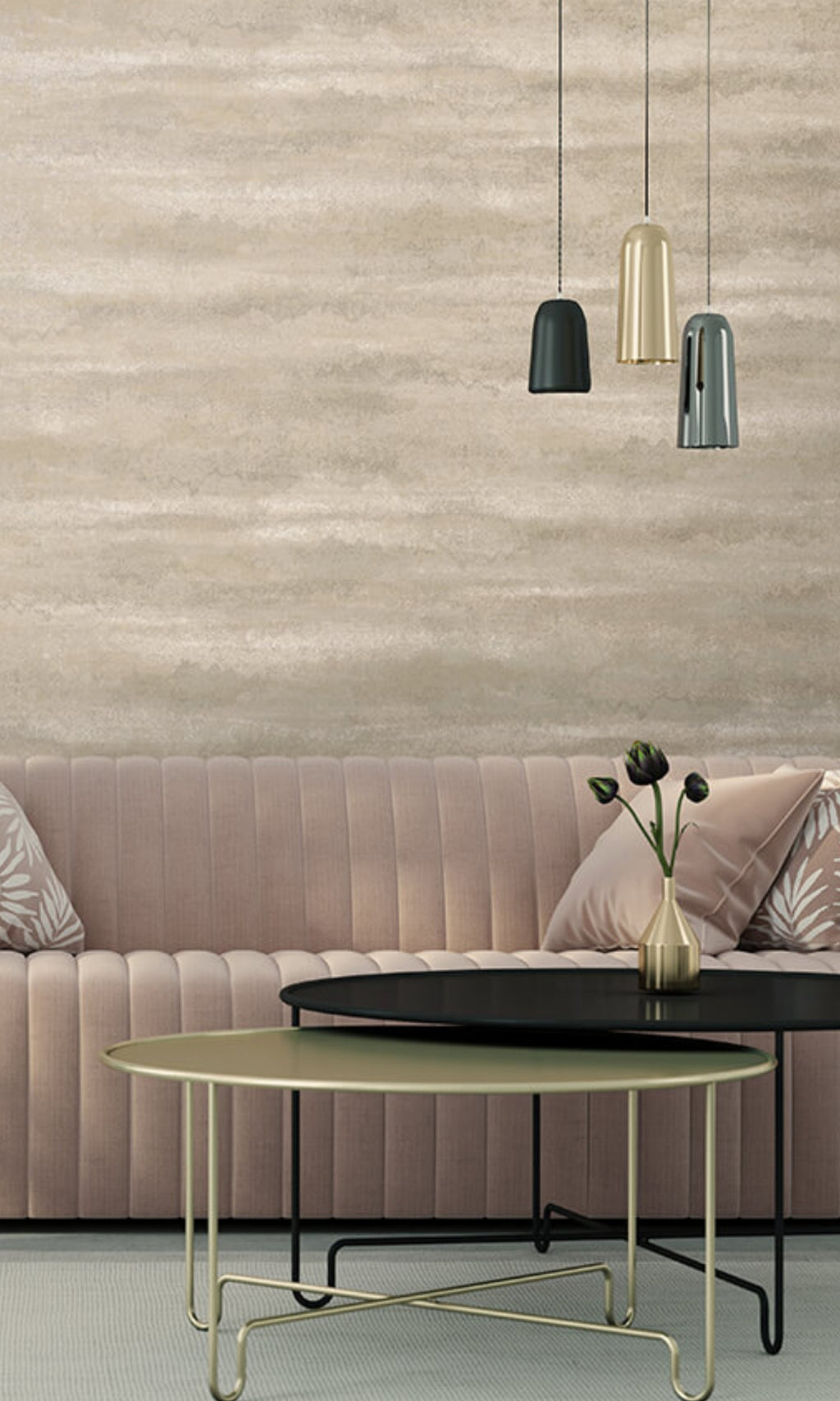 Neutral Metallic Glassbeads Wallpaper R8430