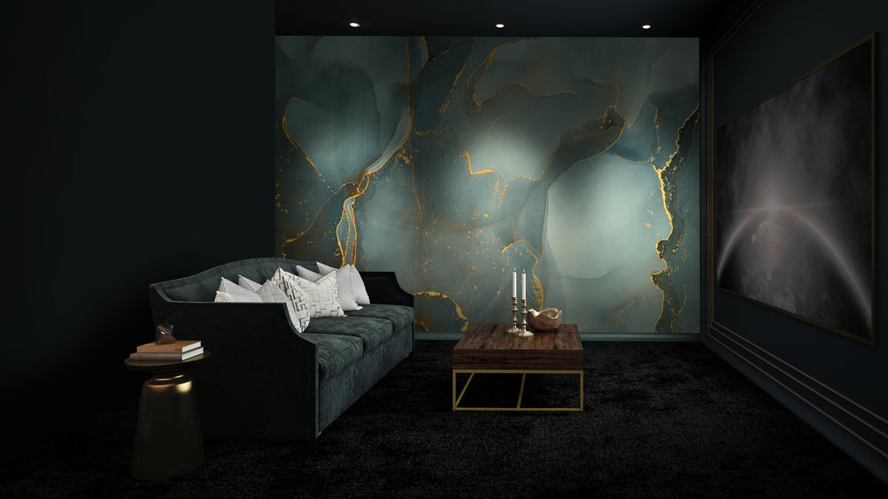 Neutral Natural Marble Mural Wallpaper M1356
