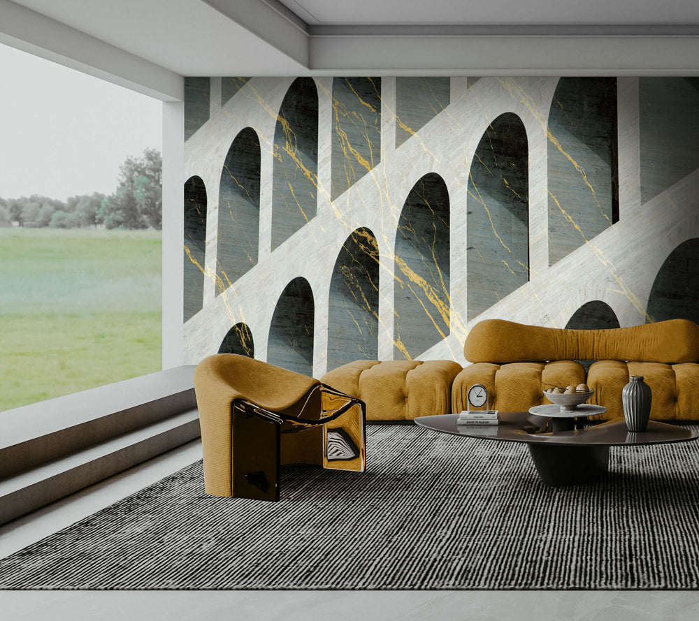 Neutral Palazzo Della Mural Wallpaper M1367