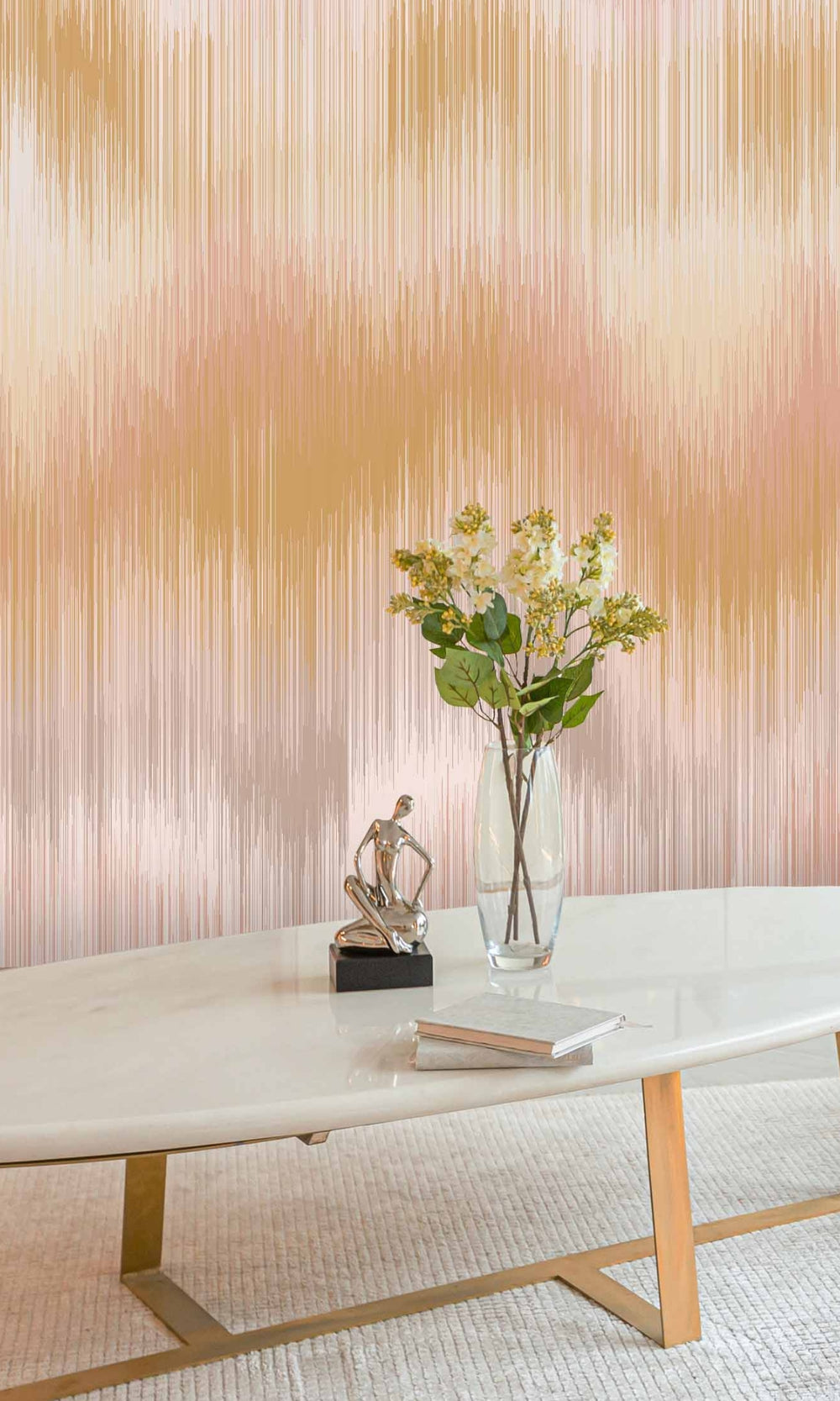 Neutral Soft Blurry Gradient Mural Wallpaper M1395-Sample