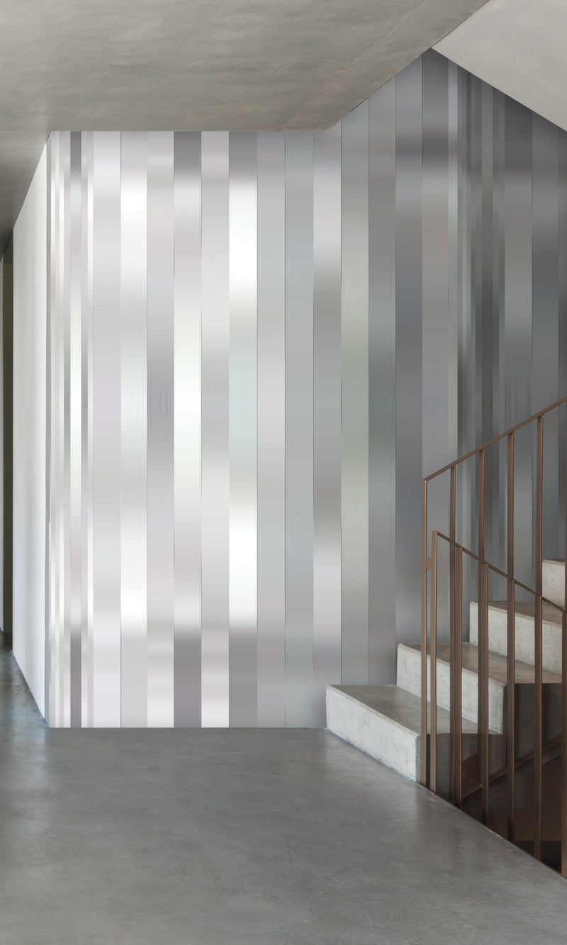 Neutral & Gray Vertical lines and Strips Mural Wallpaper M1325