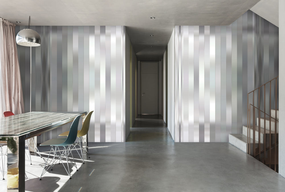 Neutral & Gray Vertical lines and Strips Mural Wallpaper M1325