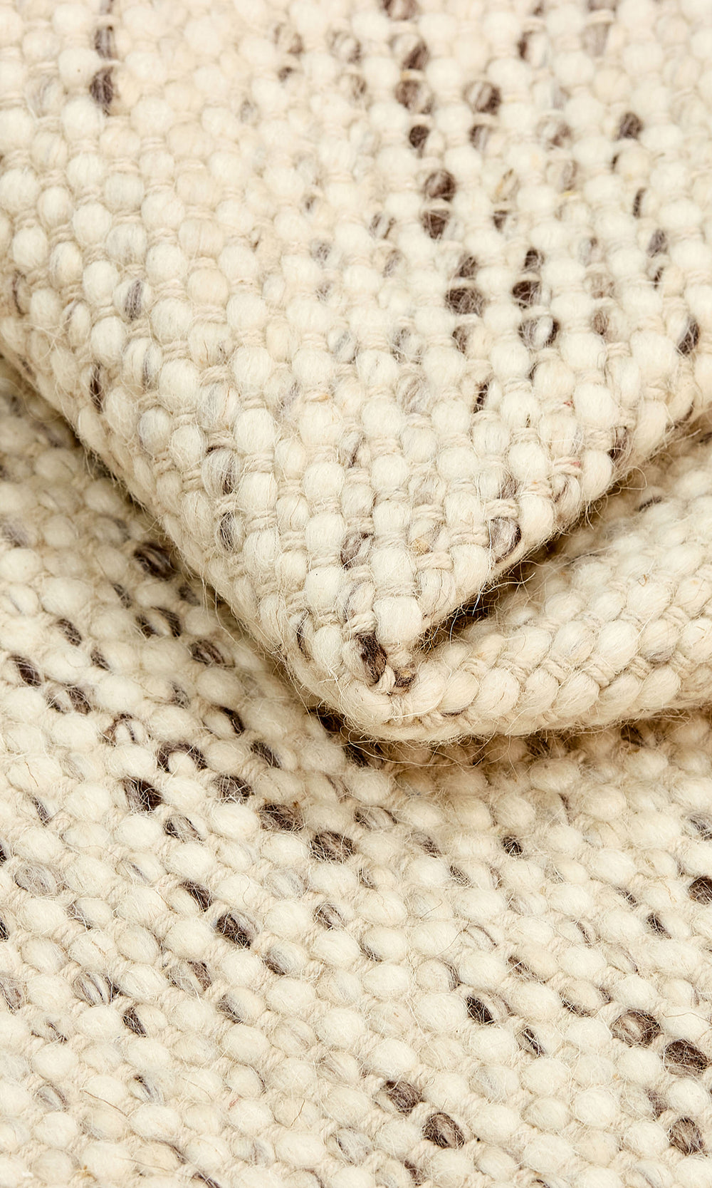 Brown Mix Contemporary Polka Dotted Handwoven Rectangular Luxury Rugs