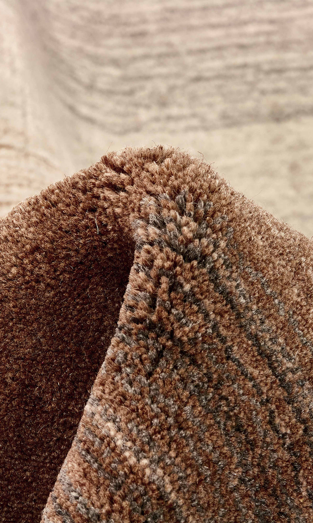 Natural Multi Panoramic Stripes Handloom Rectangular Luxury Rugs