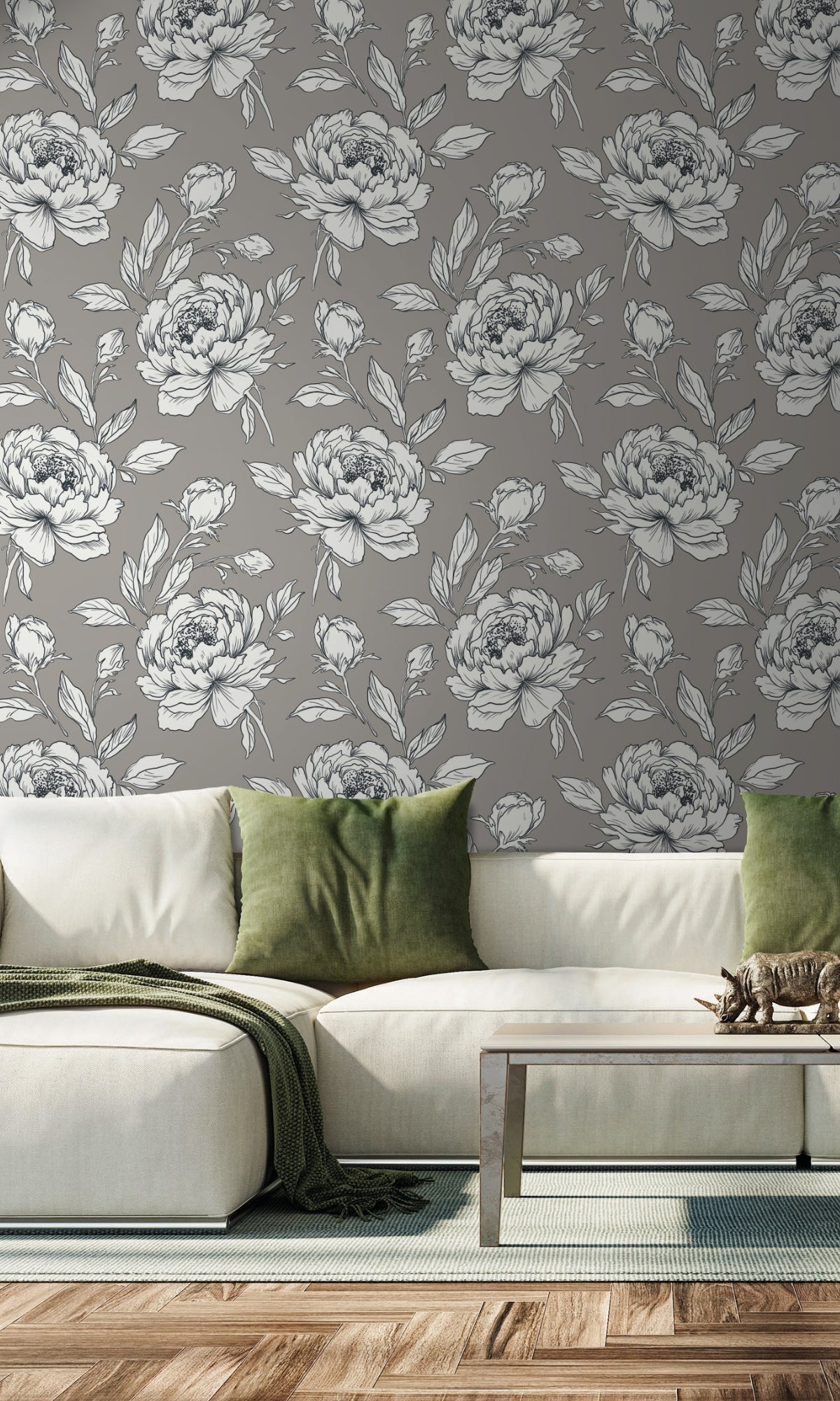 Pavestone Bold Floral Abstract  Design Wallpaper R8510
