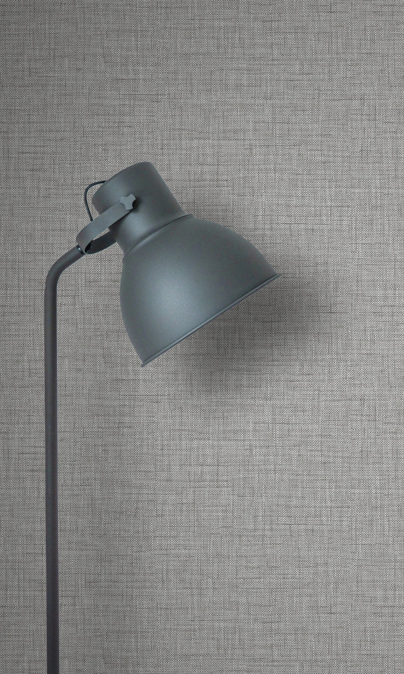 Pebble Gray Plain Denim Like Textured Wallpaper R8521