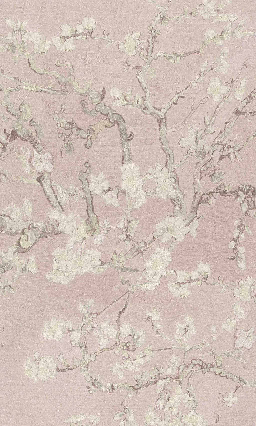 Pink Almond Blossom Floral Wallpaper R8489