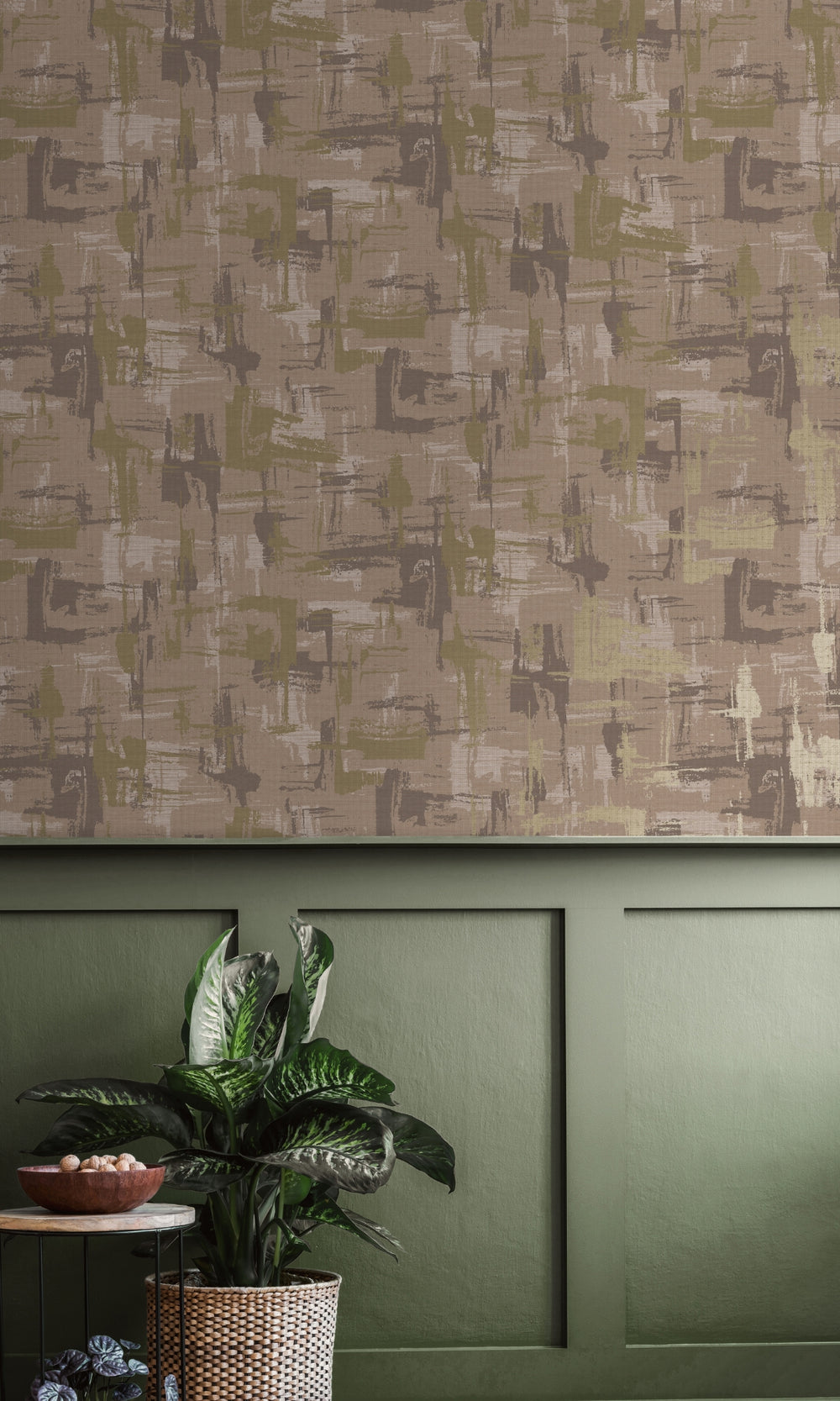Pink Weathered Surface Abstract Geometric Wallpaper R8781