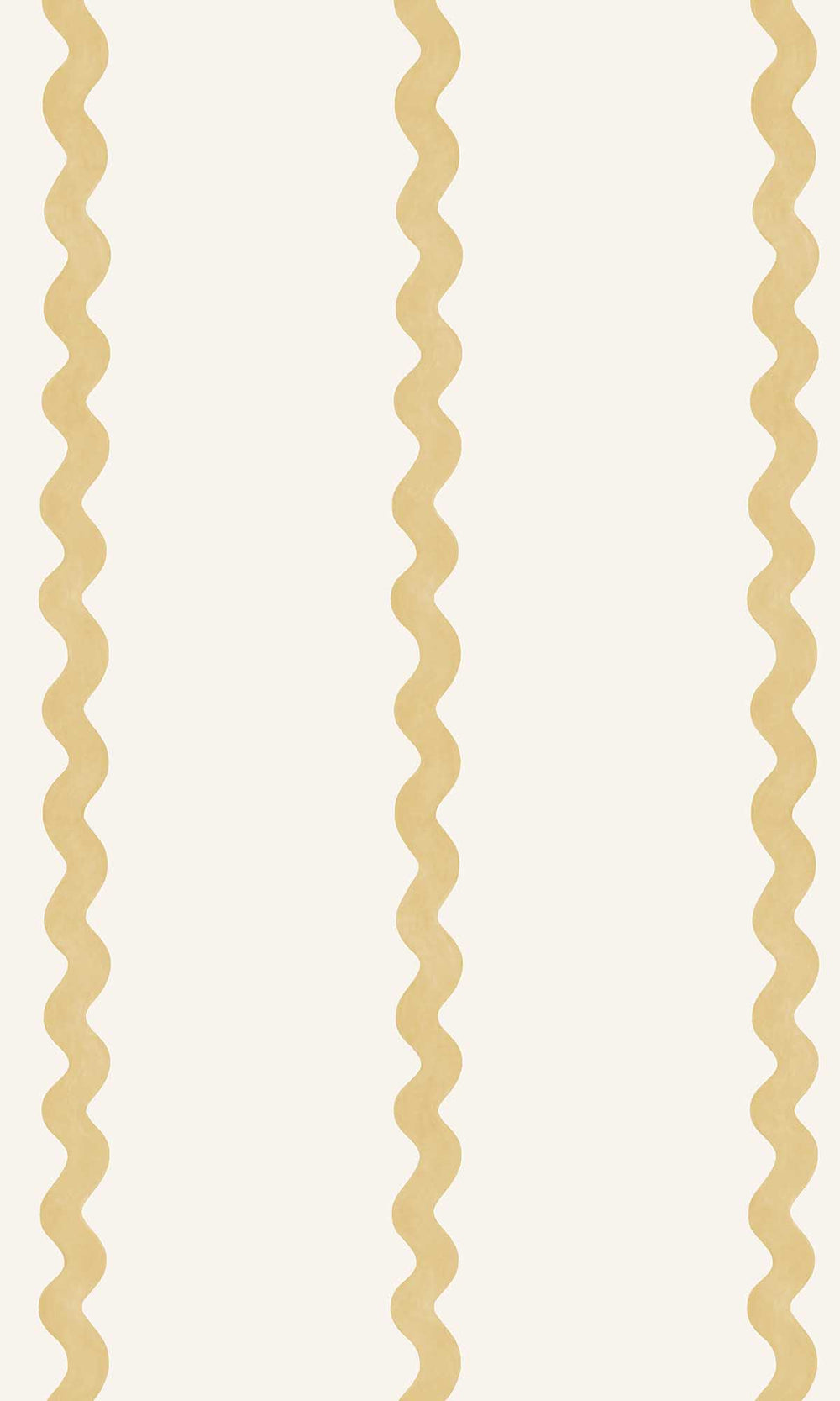 Ochre Charming Wiggle Stripe Wallpaper R10000